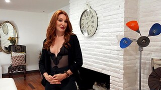 Redhead slut Lacy Lennon rides a dick with say no to perishable vagina